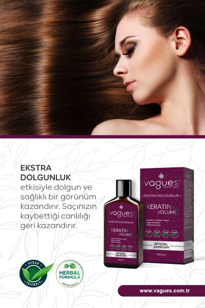Keratin Volume Bitkisel Şampuan