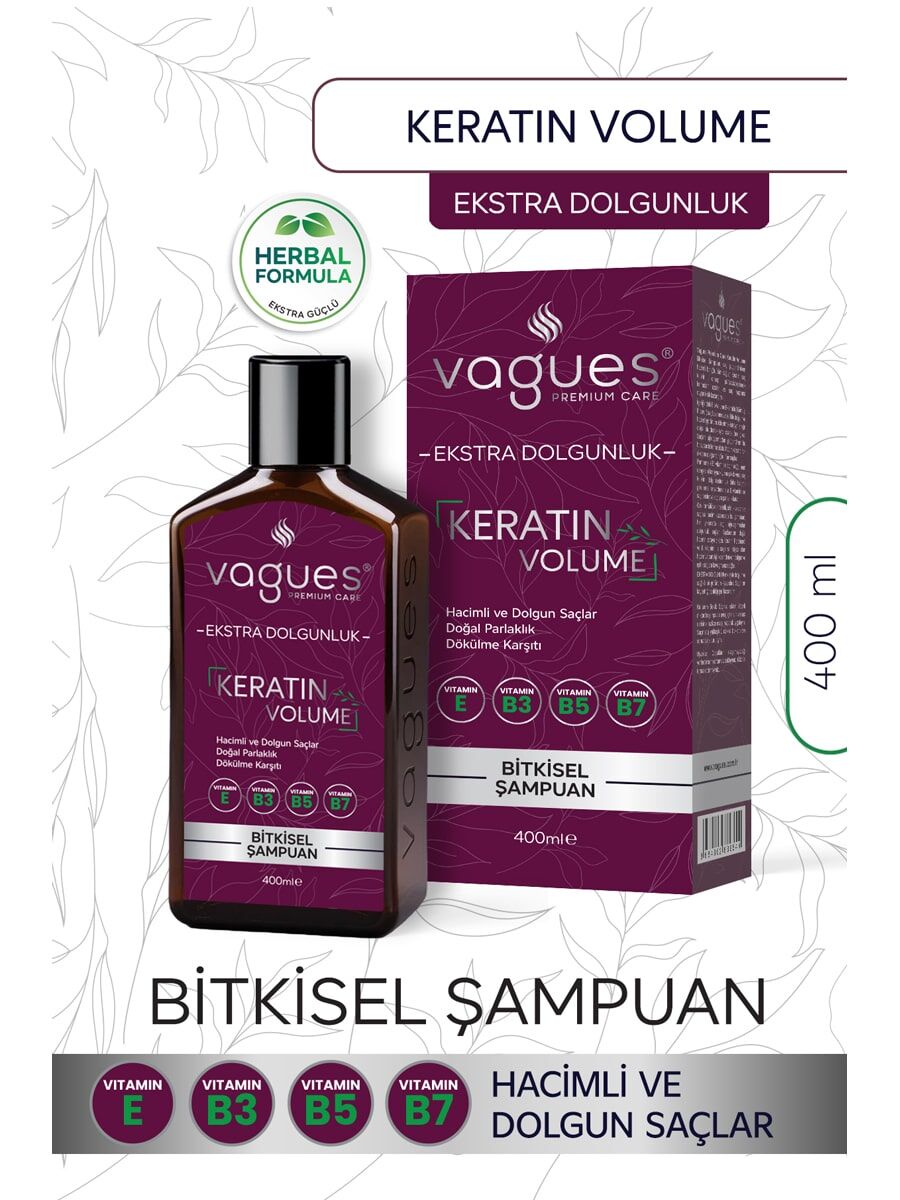 Keratin Volume Bitkisel Şampuan