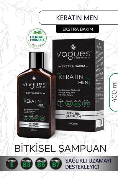 Keratin Men Erkeklere Özel Bitkisel Şampuan