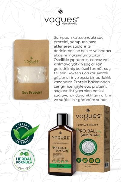 Pro.Ball Saç Proteinli Bitkisel Şampuan