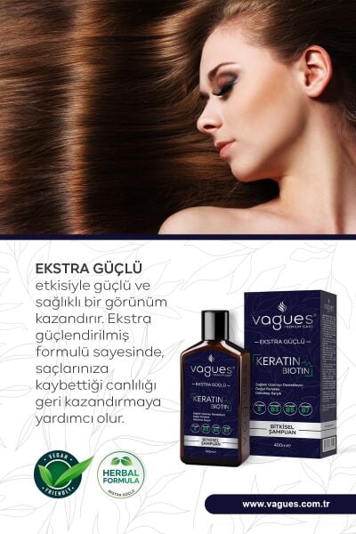 Keratin & Biotin Bitkisel Şampuan 2 adet