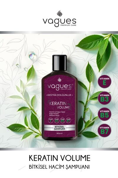 Keratin Volume Bitkisel Şampuan 2 Adet