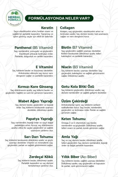 Keratin & Collagen Bitkisel Şampuan 2 Adet